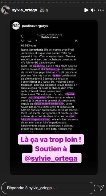 Loana hors d'elle sur Instagram, Sylvie Ortega lui répond très violemment, elle est très cash !