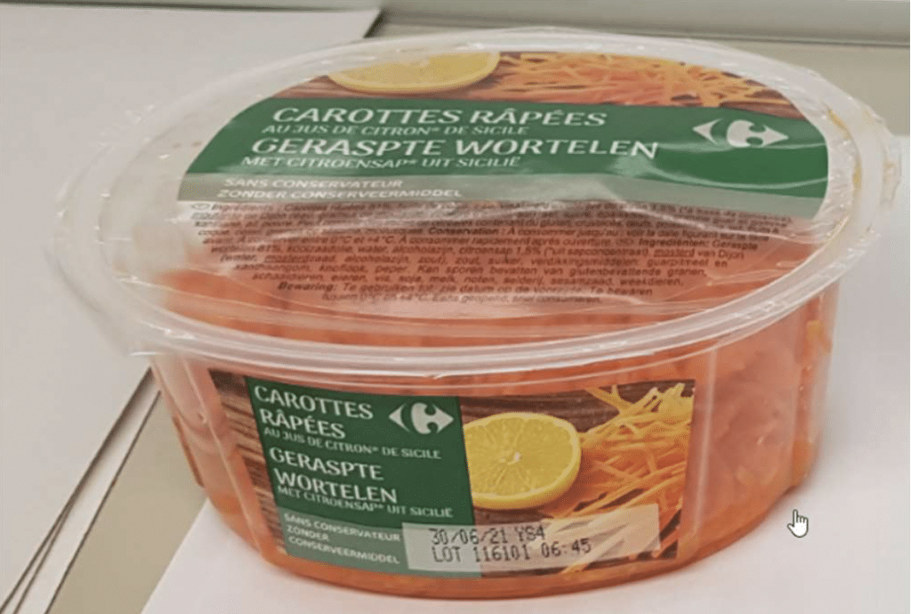 Carrefour : Alerte danger ! des produits font l'objet d'un rappel de toute urgence, ils peuvent potentiellement très dangereux pour la santé, il s'agit de carottes râpées 