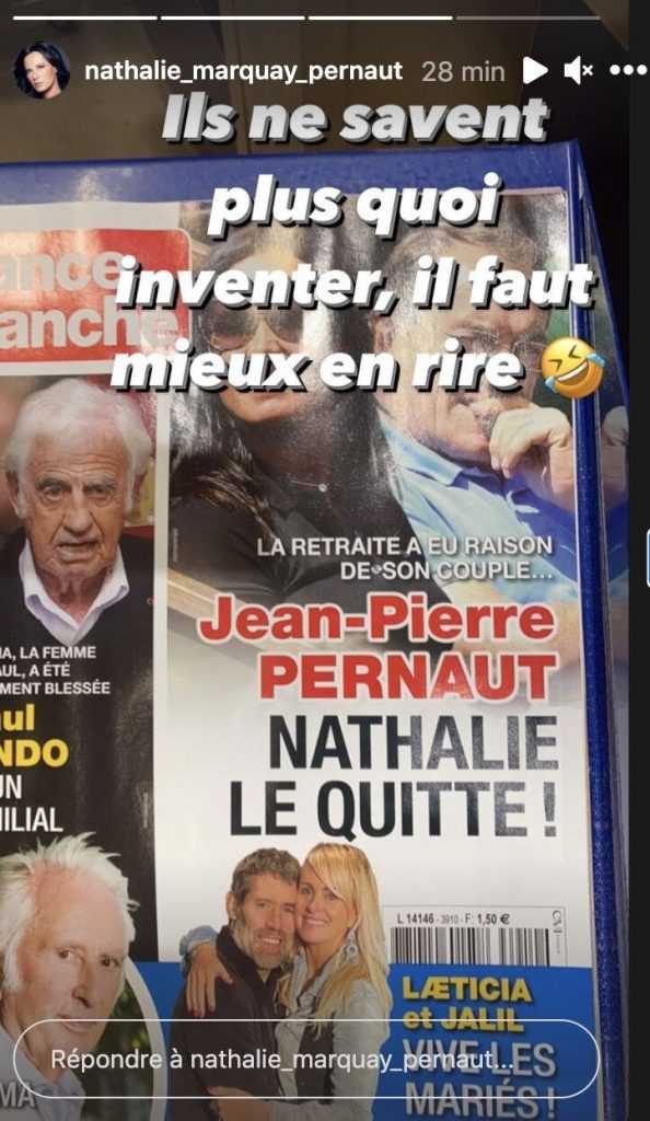Nathalie Marquay en couverture de France Dimanche