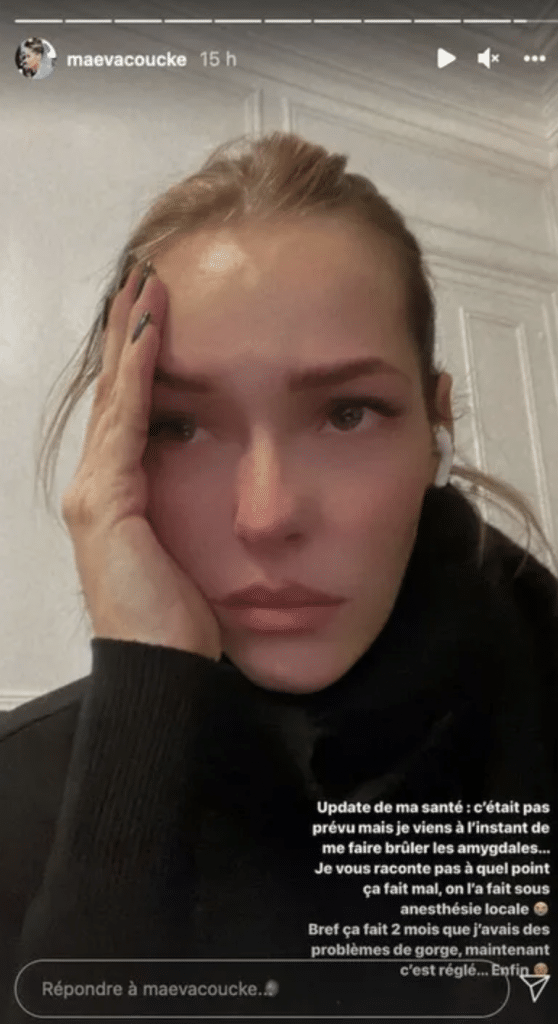Maeva Coucke en pleurs : opérée, l’ex Miss France dévoile ses inquiétudes