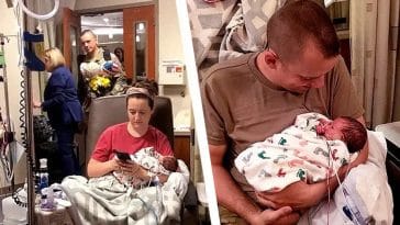 Une femme envoie un SMS à son mari soldat sur ses jumeaux nouveaux-nés, surprise à l'hôpital
