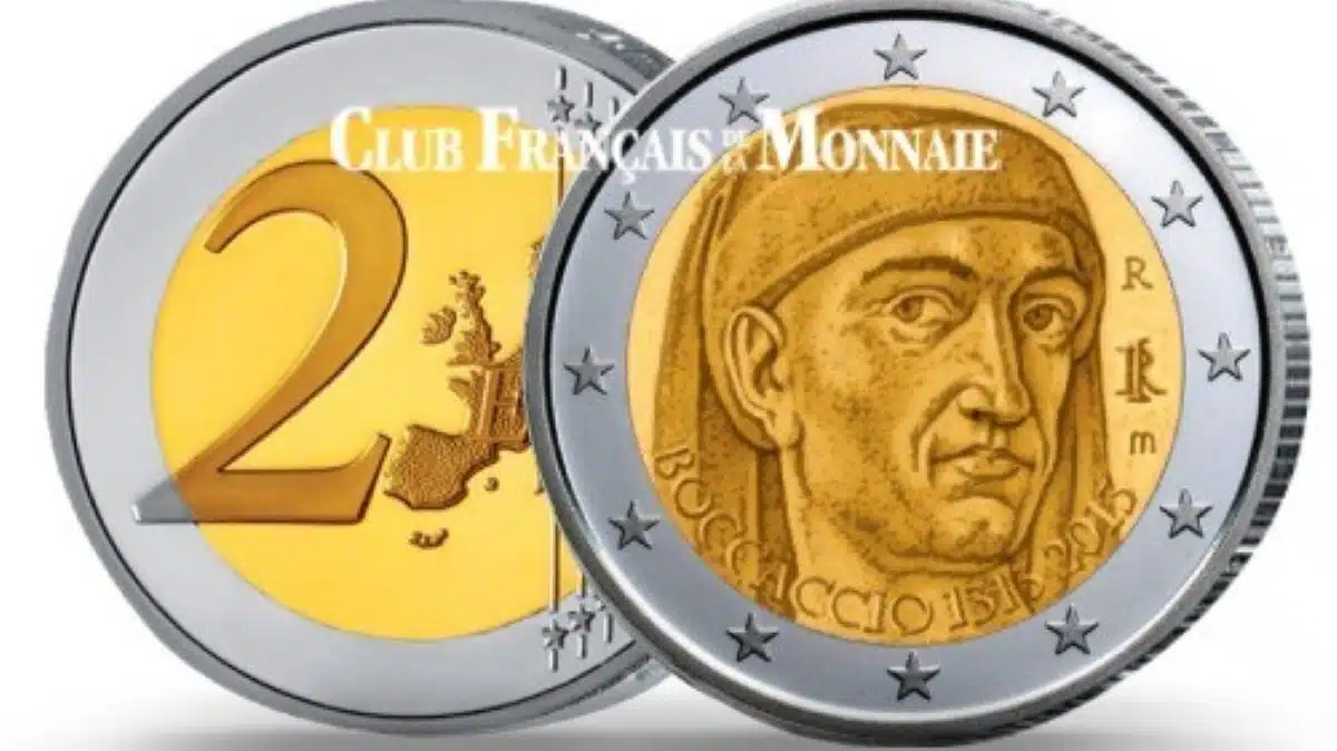 La valeur des pièces de 2 euros avec Boccaccio peut vous rapporter beaucoup d’argent