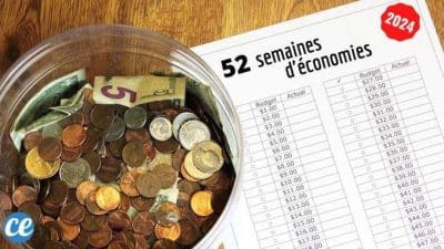 Économisez 1400 euros par an grâce au défi d'épargne de 52 semaines